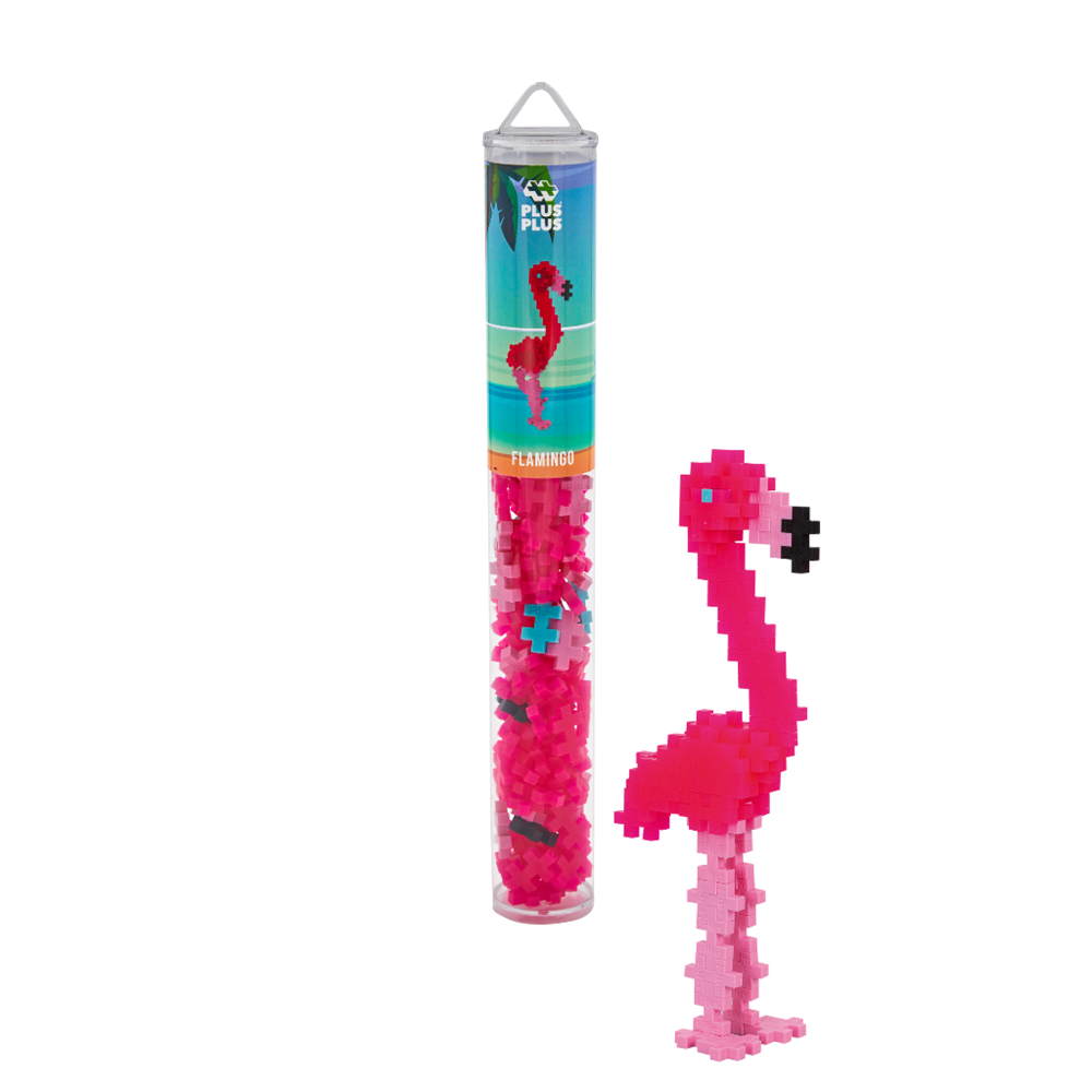 Plus-Plus - Flamingo - 100pcs Tube - view 12