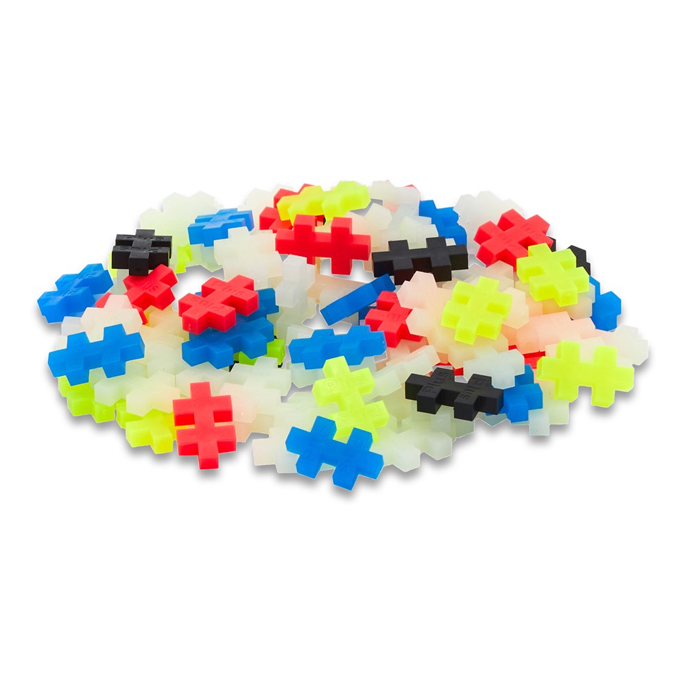 Plus-Plus - Glow in the Dark Mix - 100pcs