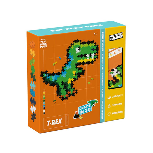 Plus-Plus Puzzle By Number T-Rex 250 pcs
