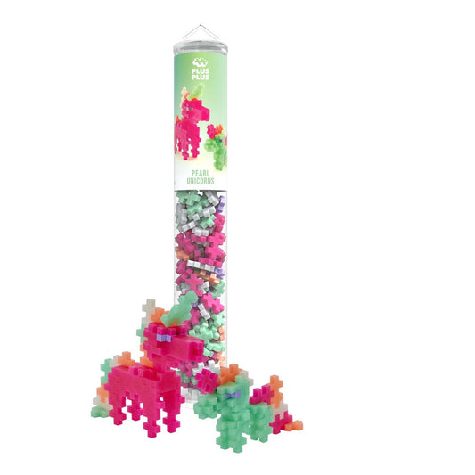 Plus-Plus - Pearl Unicorns - 100pc Tube