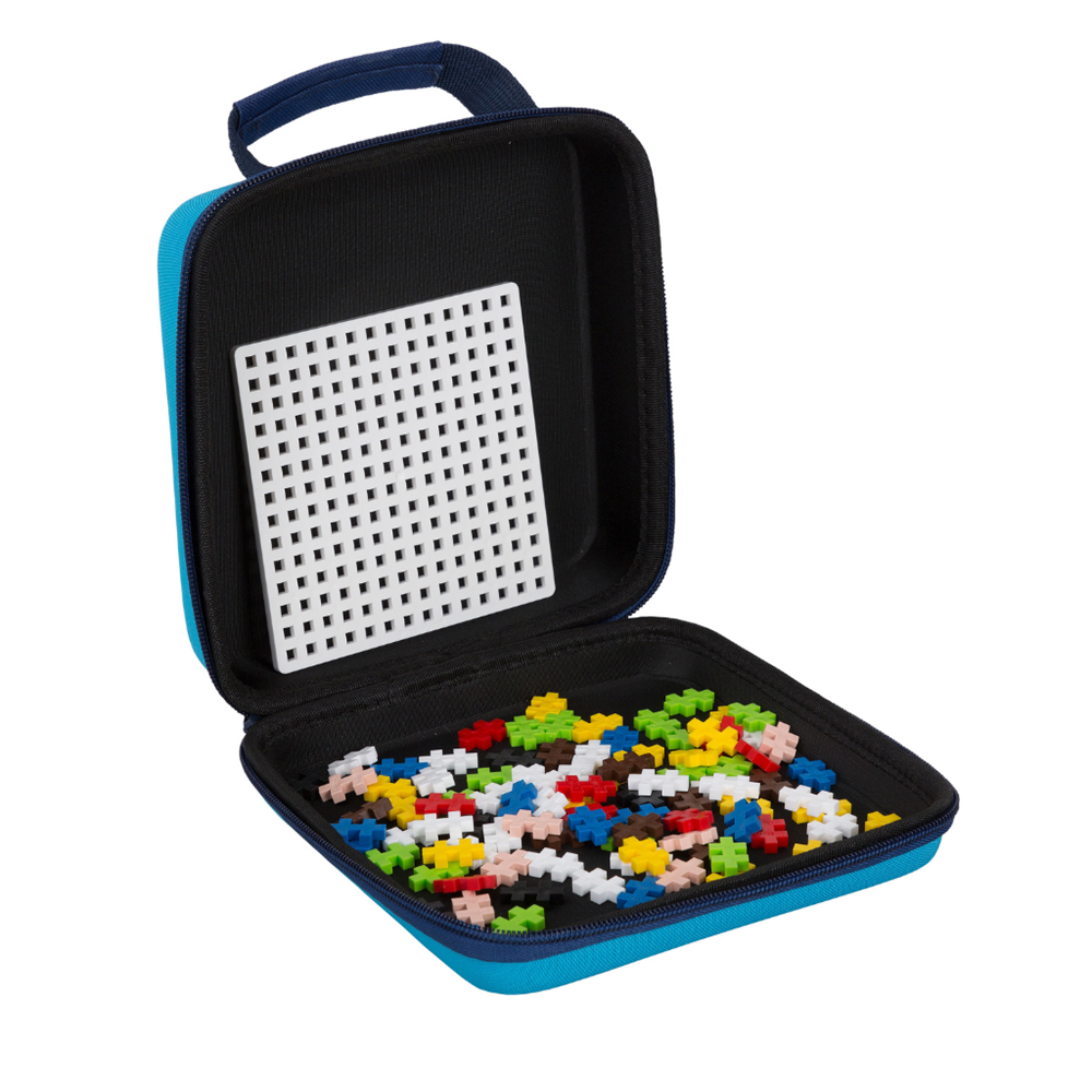 Plus-Plus - Travel Case - 100 pcs - Blue