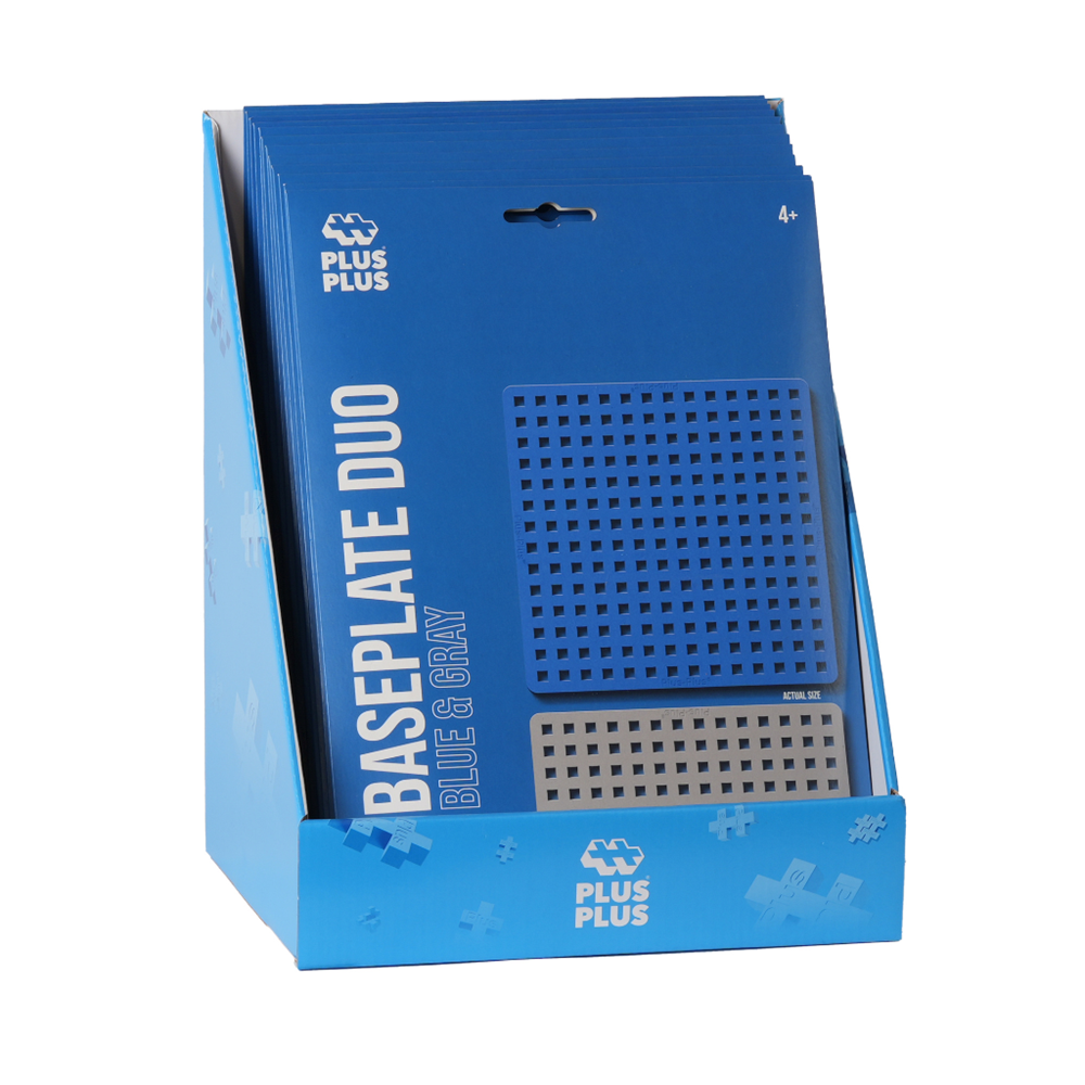 Plus-Plus - Baseplates: Blue & Grey