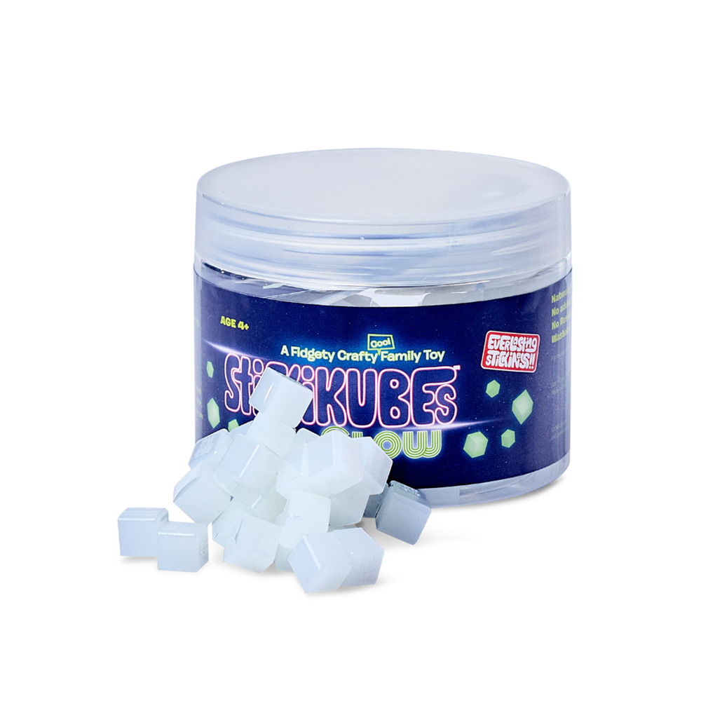 Stickikubes - Glow in the Dark Tub - 12 Piece Display