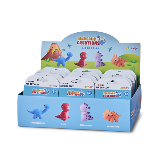 Verney - Air Dry Clay - Dinosaur Adventures - Display Unit
