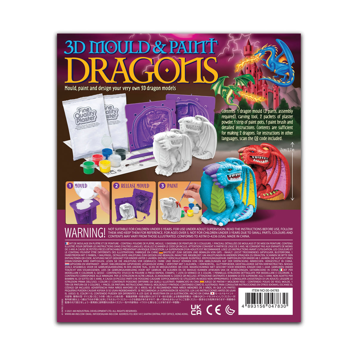 4M - 3D Mould & Paint Dragons - view 2