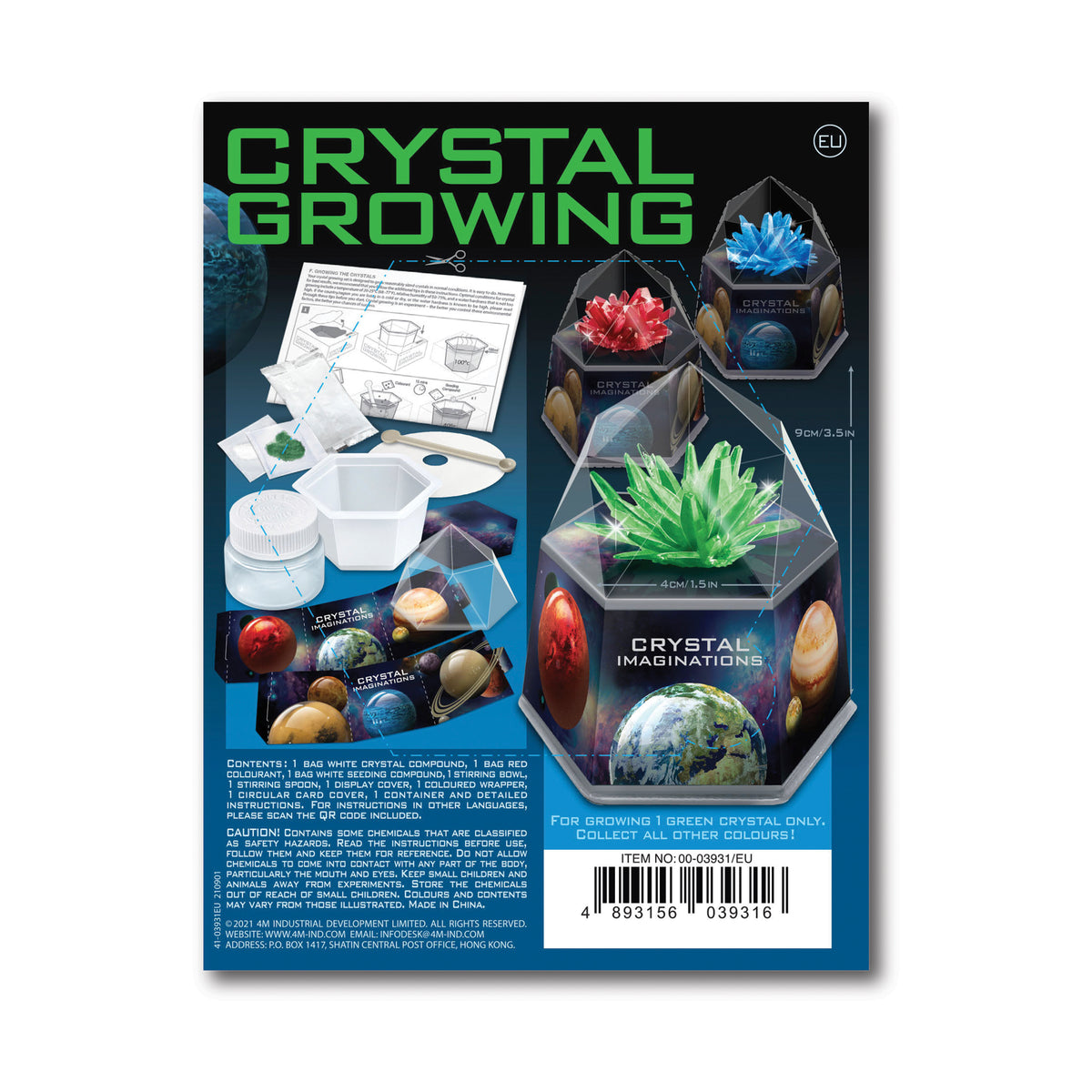 4M - Crystal Growing Kit - Space Gem - Green - view 2