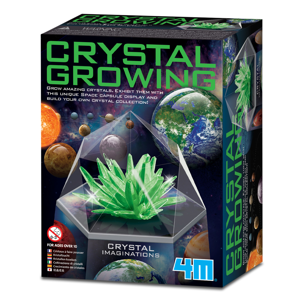 4M - Crystal Growing Kit - Space Gem - Green - view 7