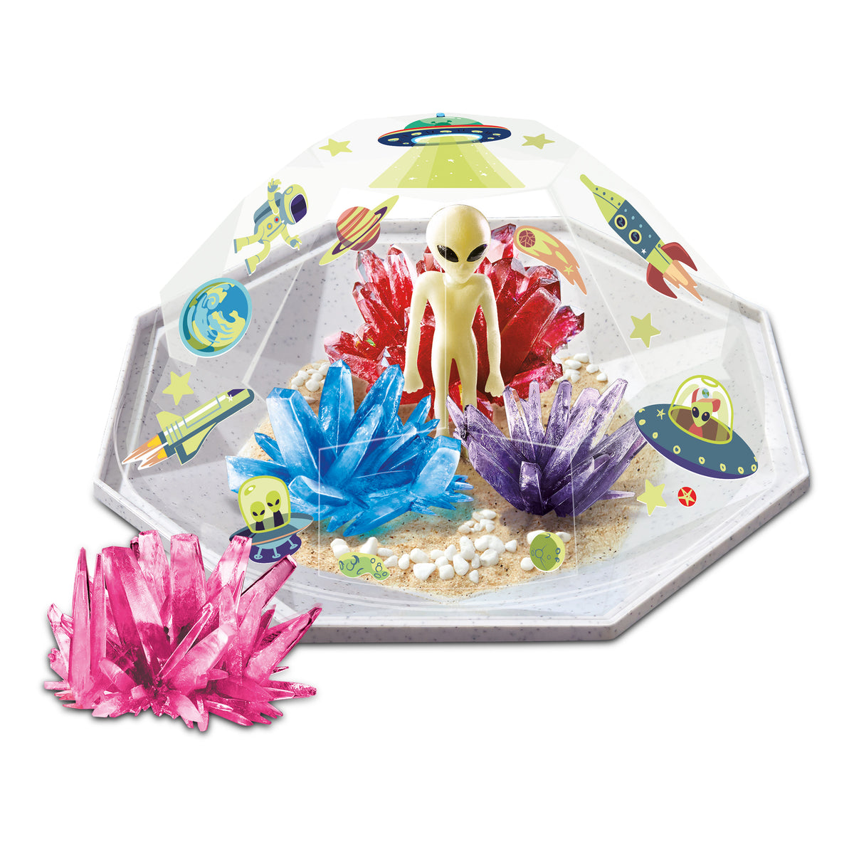 4M - Crystal Growing - Outer Space Crystal Terrarium - view 2
