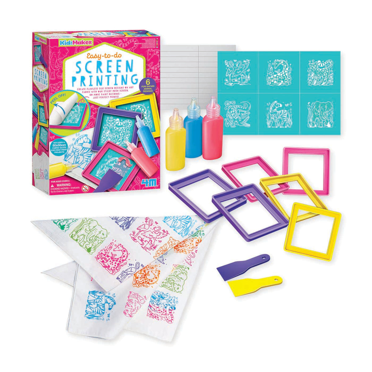 4M - KidzMaker - Easy-to-do Screen Printing - view 6