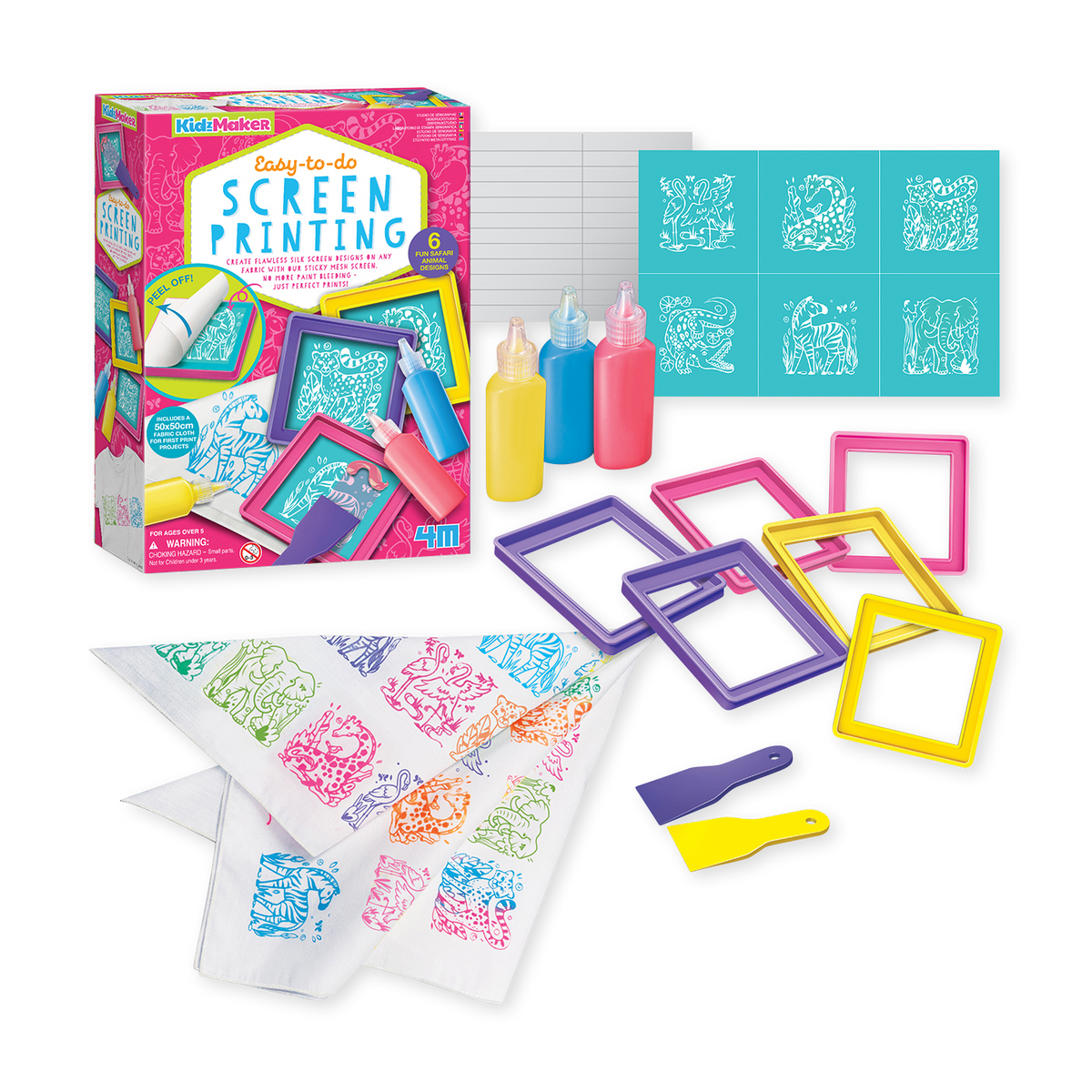 4M - KidzMaker - Easy-to-do Screen Printing - view 7