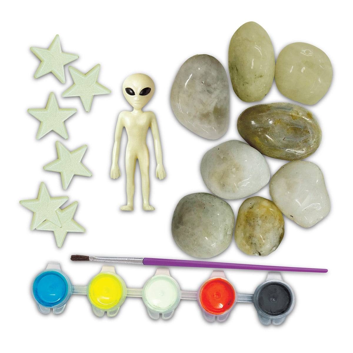 4M - KidzMaker - Glow in the Dark Space Rock Painting - view 3