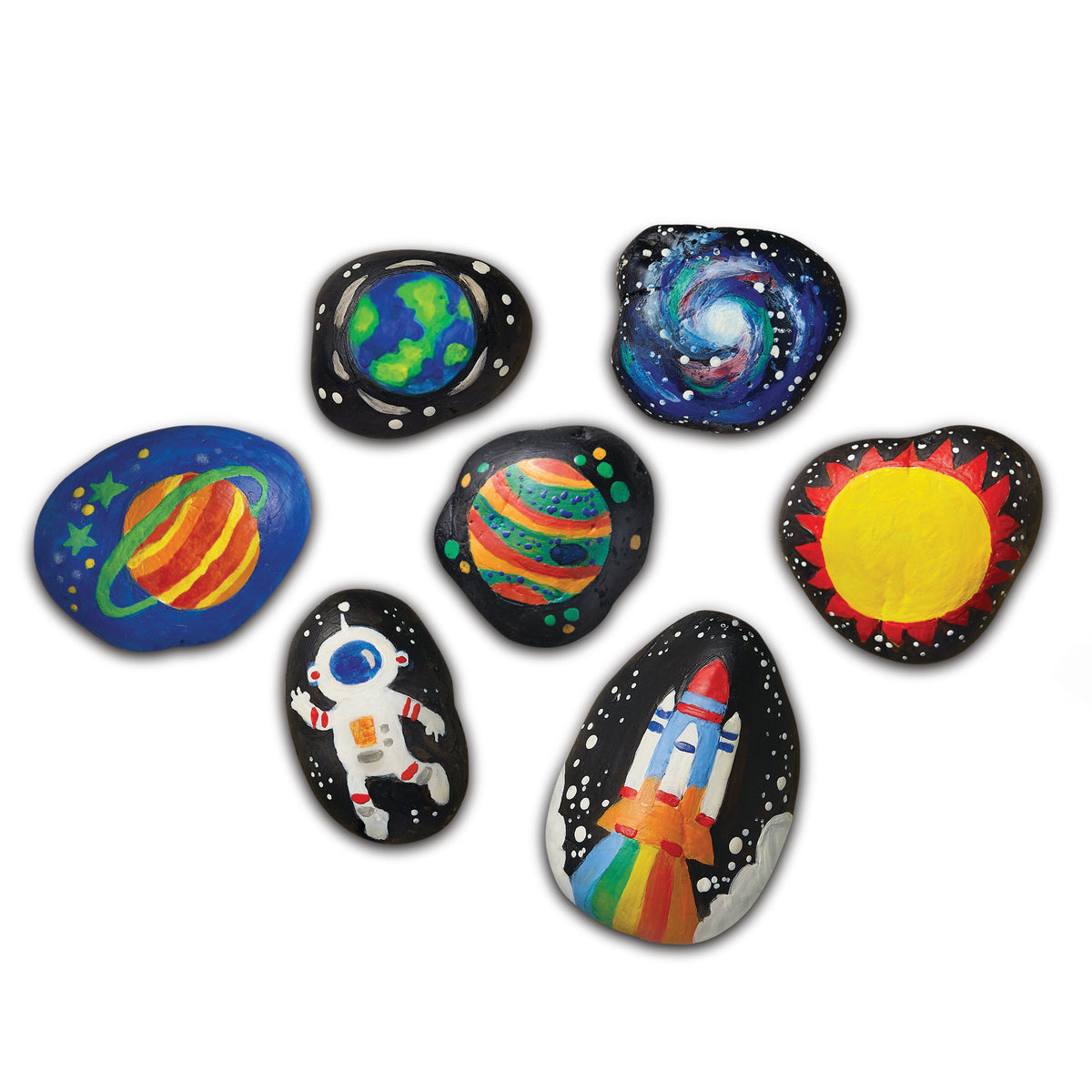 4M - KidzMaker - Glow in the Dark Space Rock Painting - view 6
