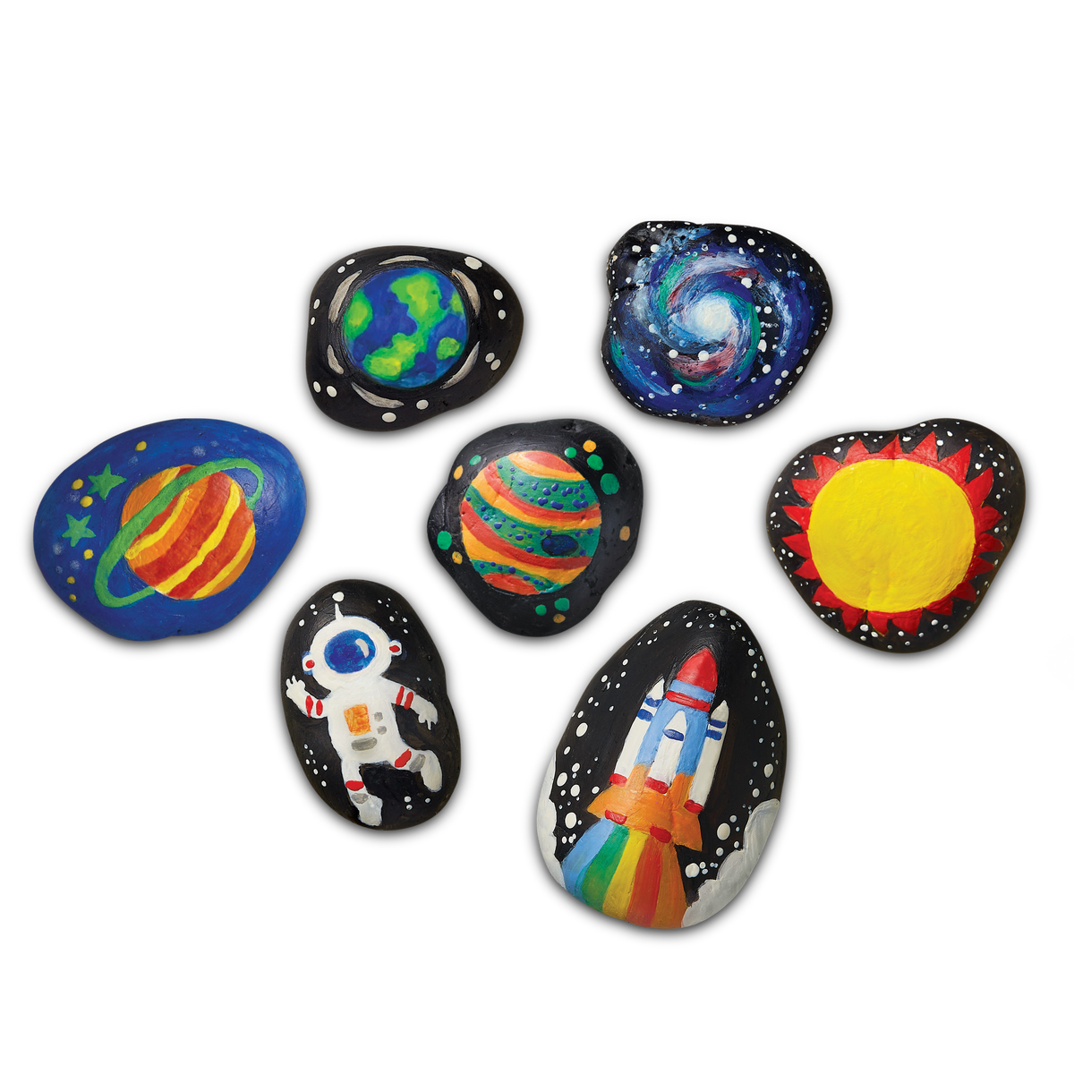 4M - KidzMaker - Glow in the Dark Space Rock Painting - view 7