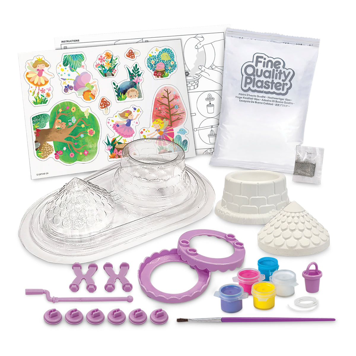 4M - KidzMaker - Mould & Paint Fairy Wishing Well - view 3