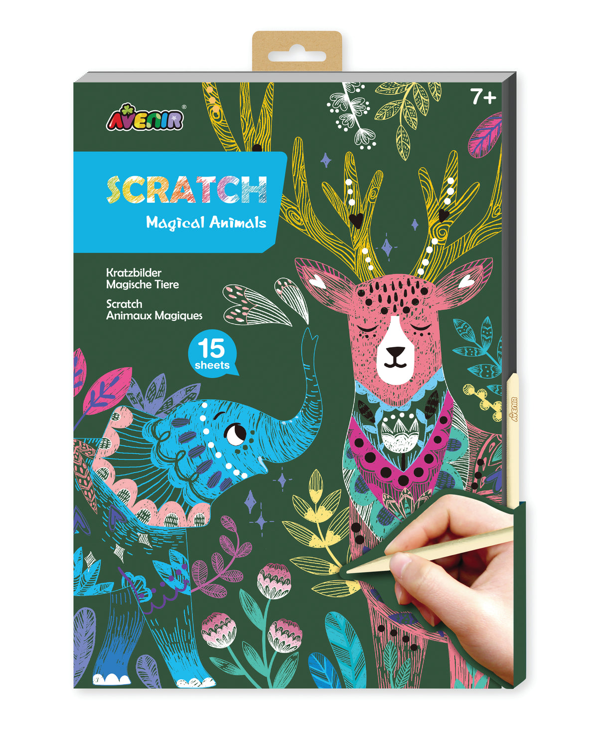 Avenir - A4 Scratch Book - Magical Animals - view 4