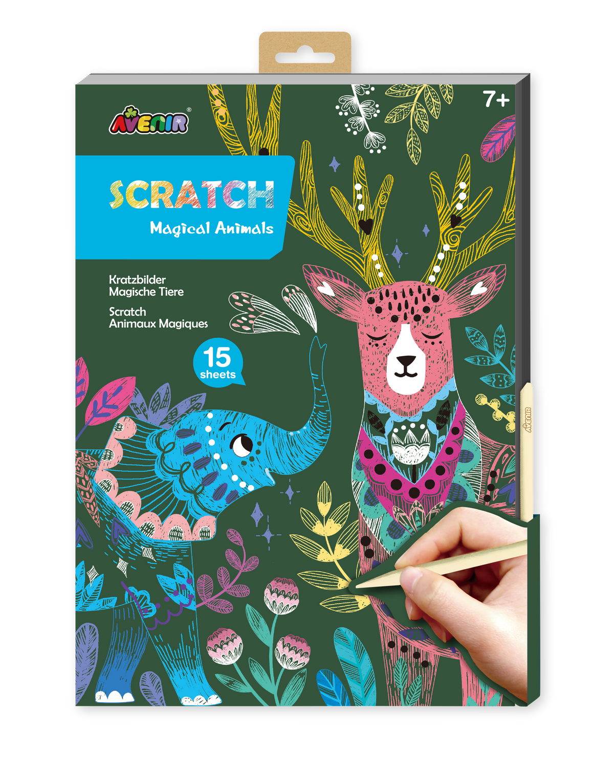 Avenir - A4 Scratch Book - Magical Animals - view 5