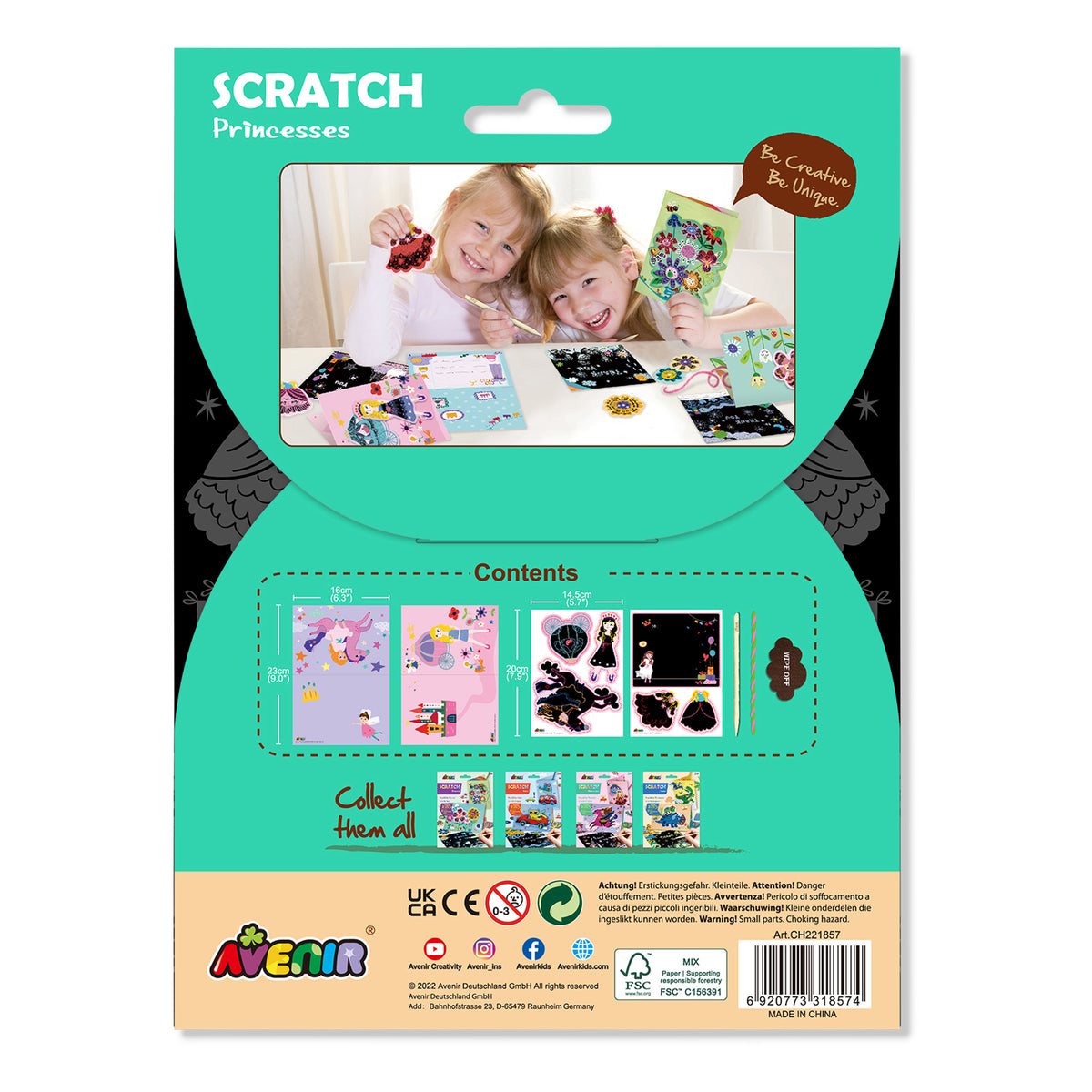 AVENIR - Scratch Greeting Card - Princess - view 2