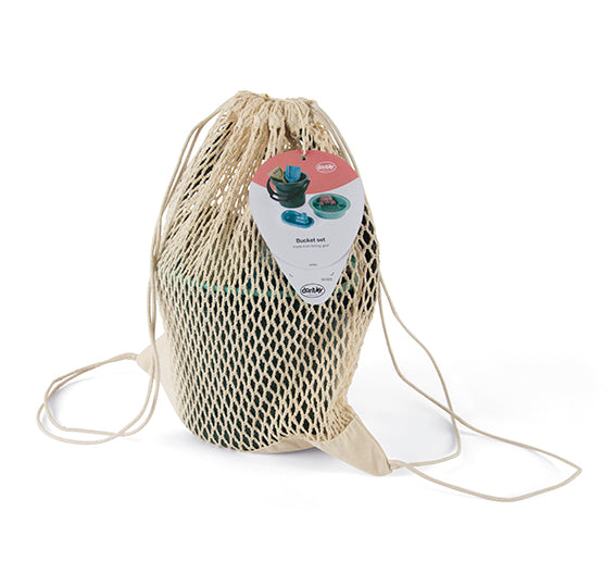 Dantoy - Blue Marine Toys - Bucket Set With Cotton Net - 6pc - view 4