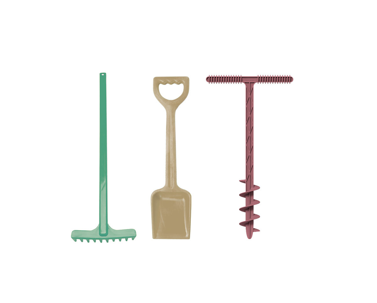 Dantoy - Blue Marine Toys - Sand Drill, Shovel & Rake Set - view 4