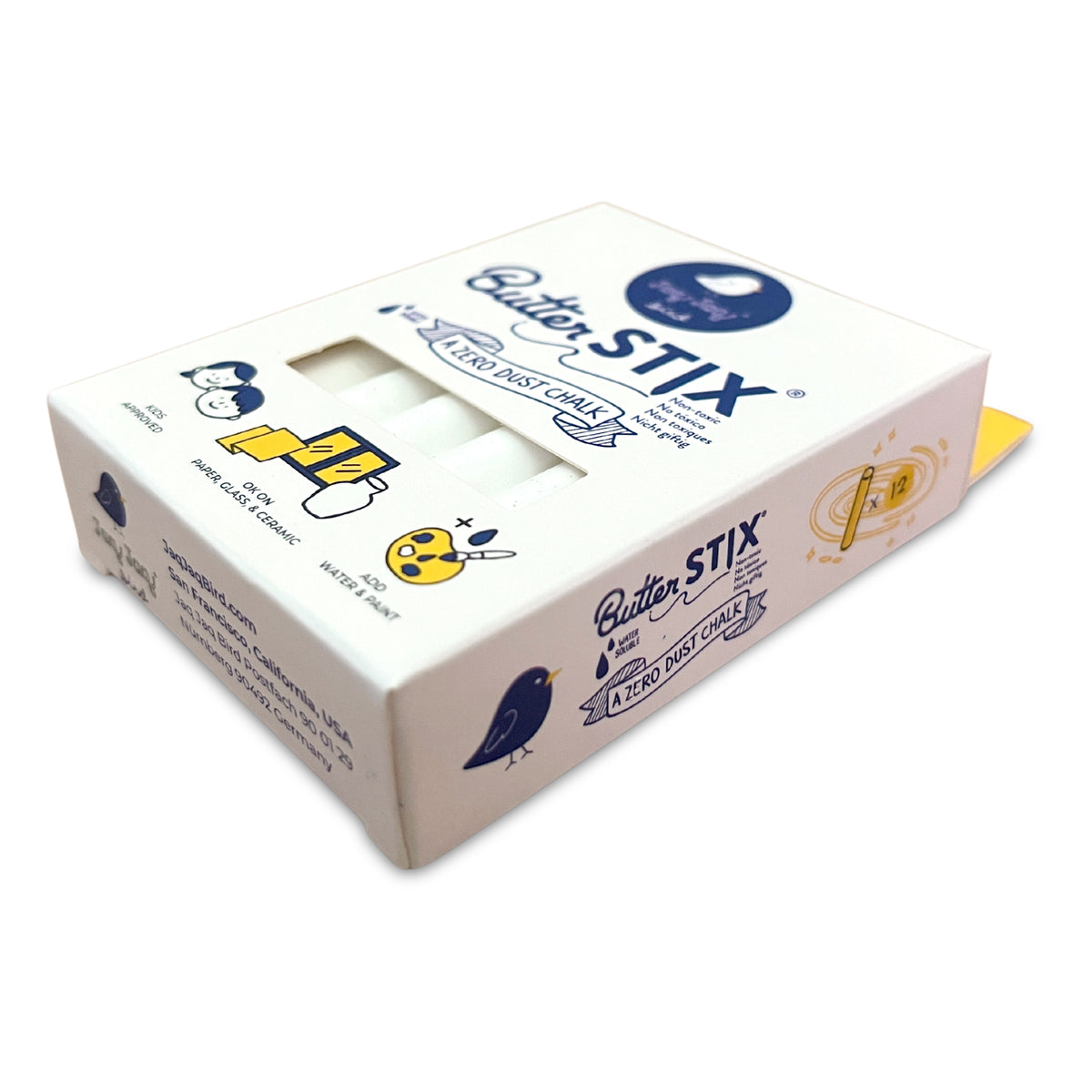 Jaq Jaq Bird - ButterStix 12pk White - view 2