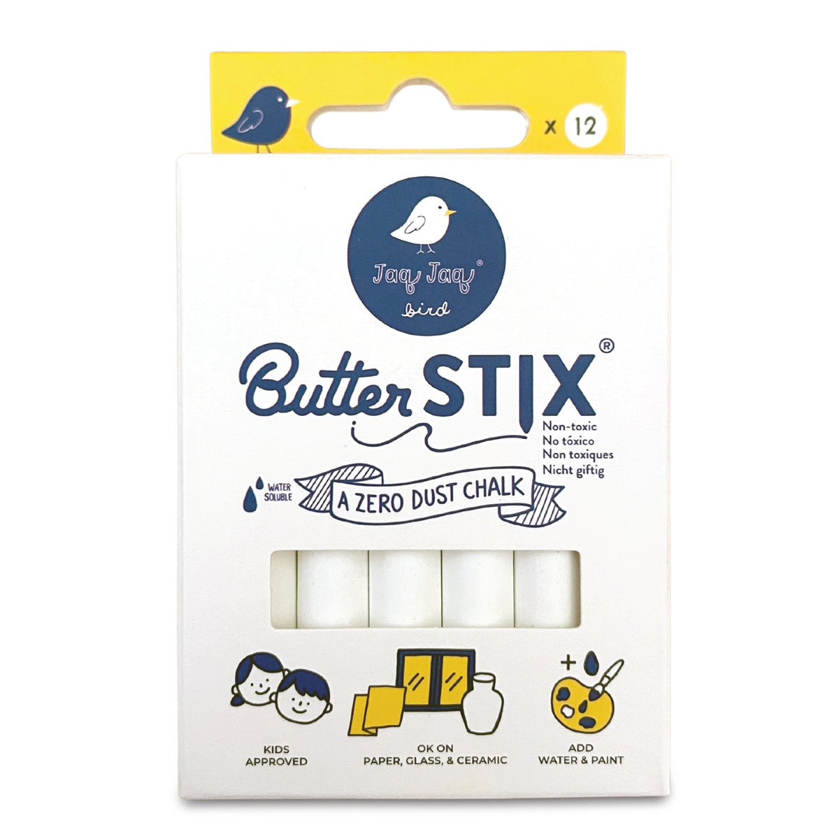 Jaq Jaq Bird - ButterStix 12pk White - view 4