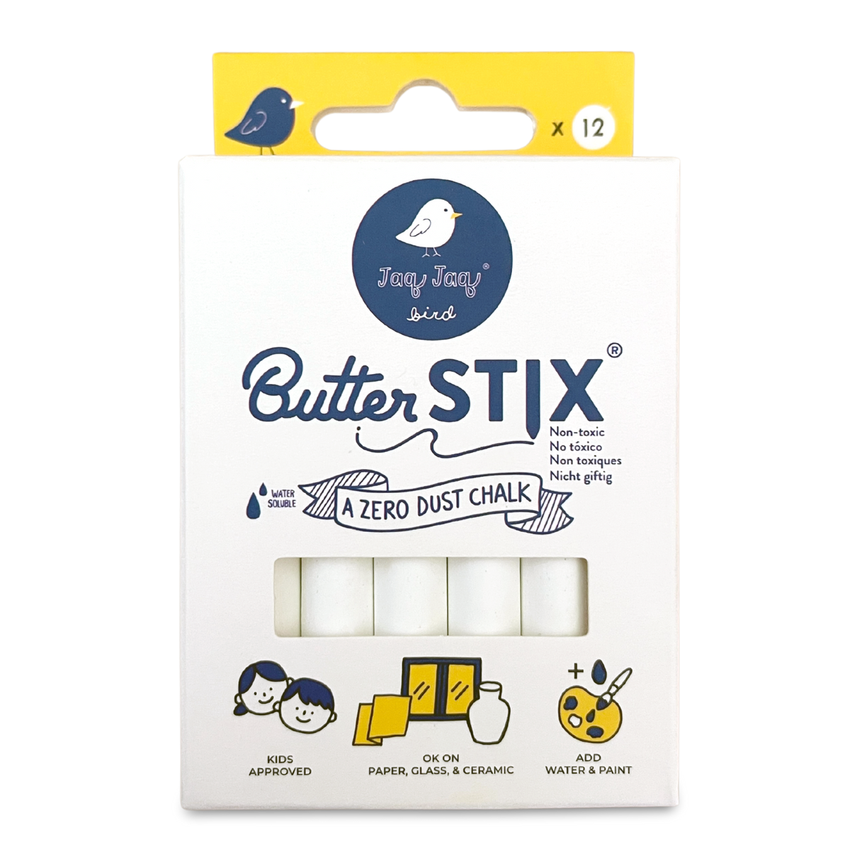 Jaq Jaq Bird - ButterStix 12pk White - view 6