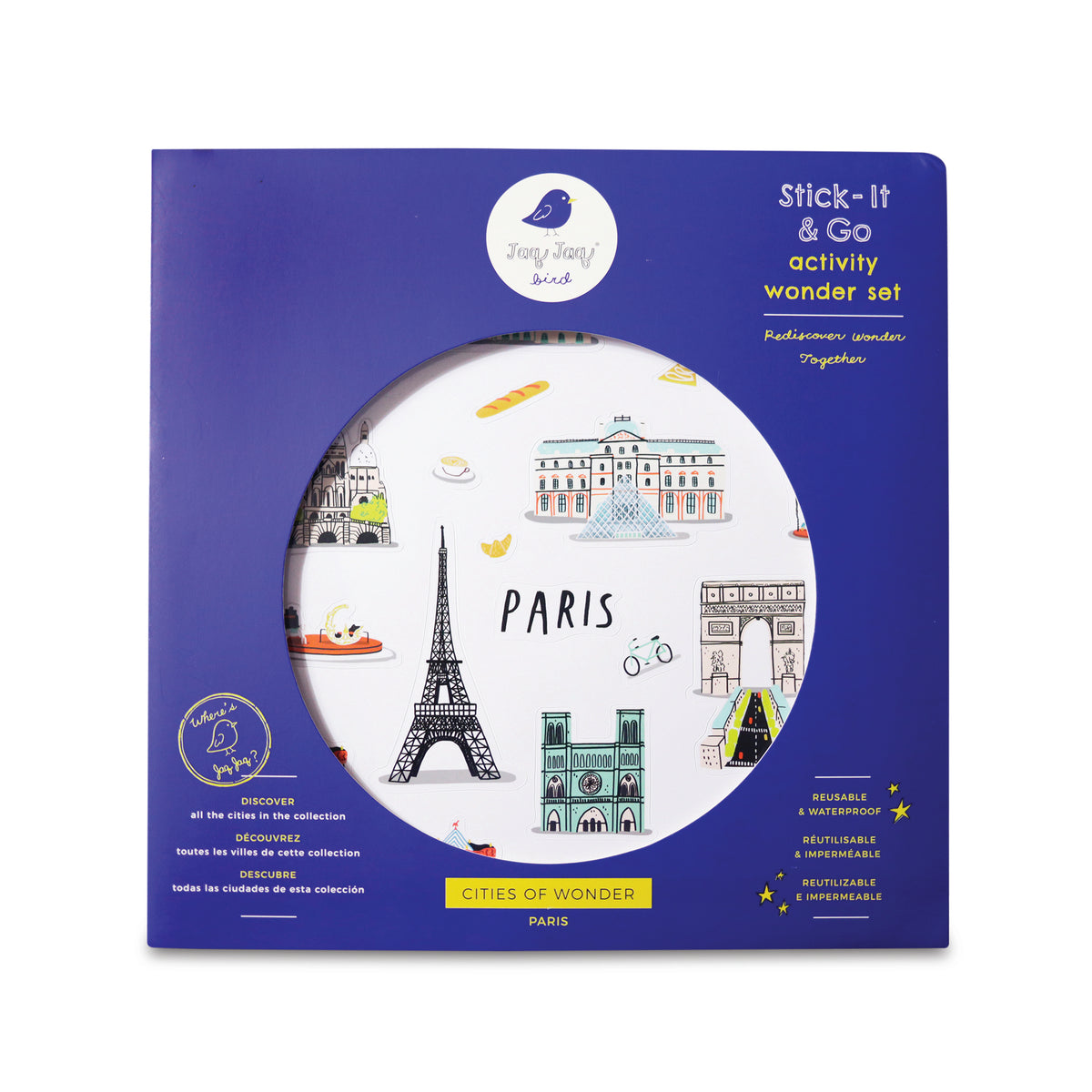 Jaq Jaq Bird - Cities of Wonder Stick It & Go Activity Set - Paris - view 4