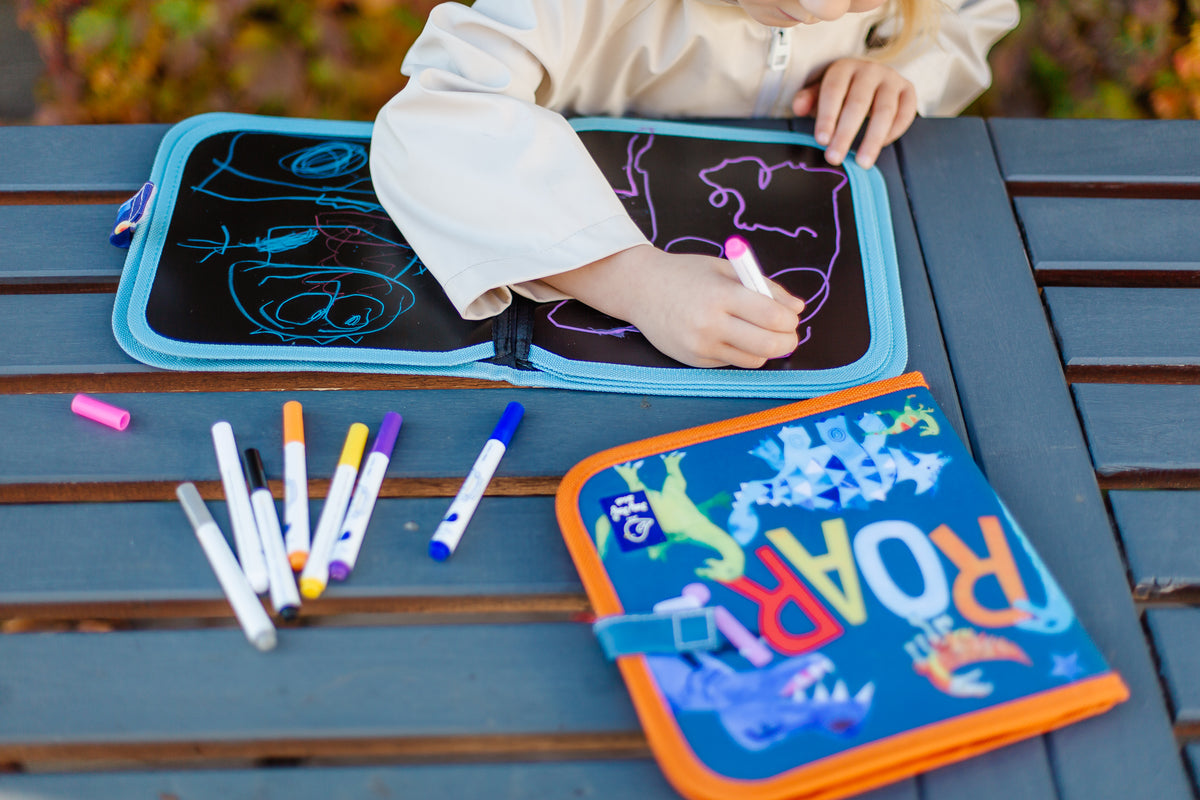 Jaq Jaq Bird -  Doodle It & Go Erasable Book - Hello, World - Dino - view 5