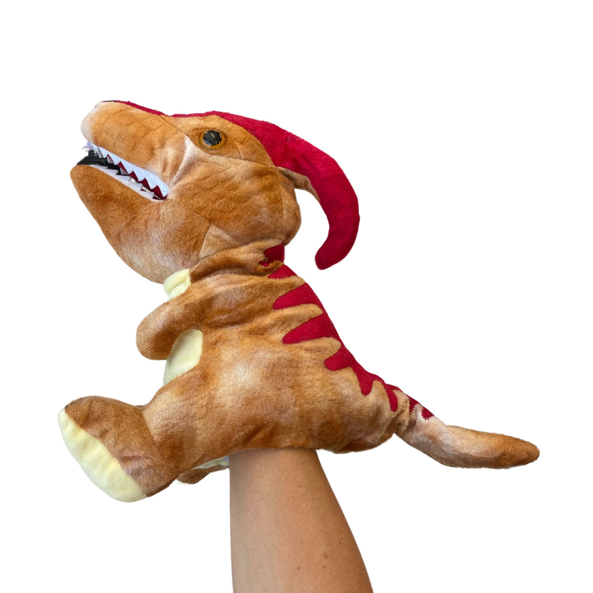 Johnco - Plush Hand Puppet - Parasaurolophus - view 3