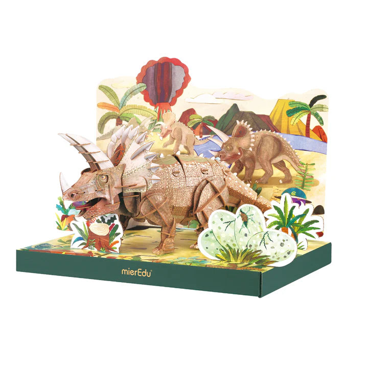 mierEdu - Adjustable 3D Puzzle - Triceratops Deluxe - view 3