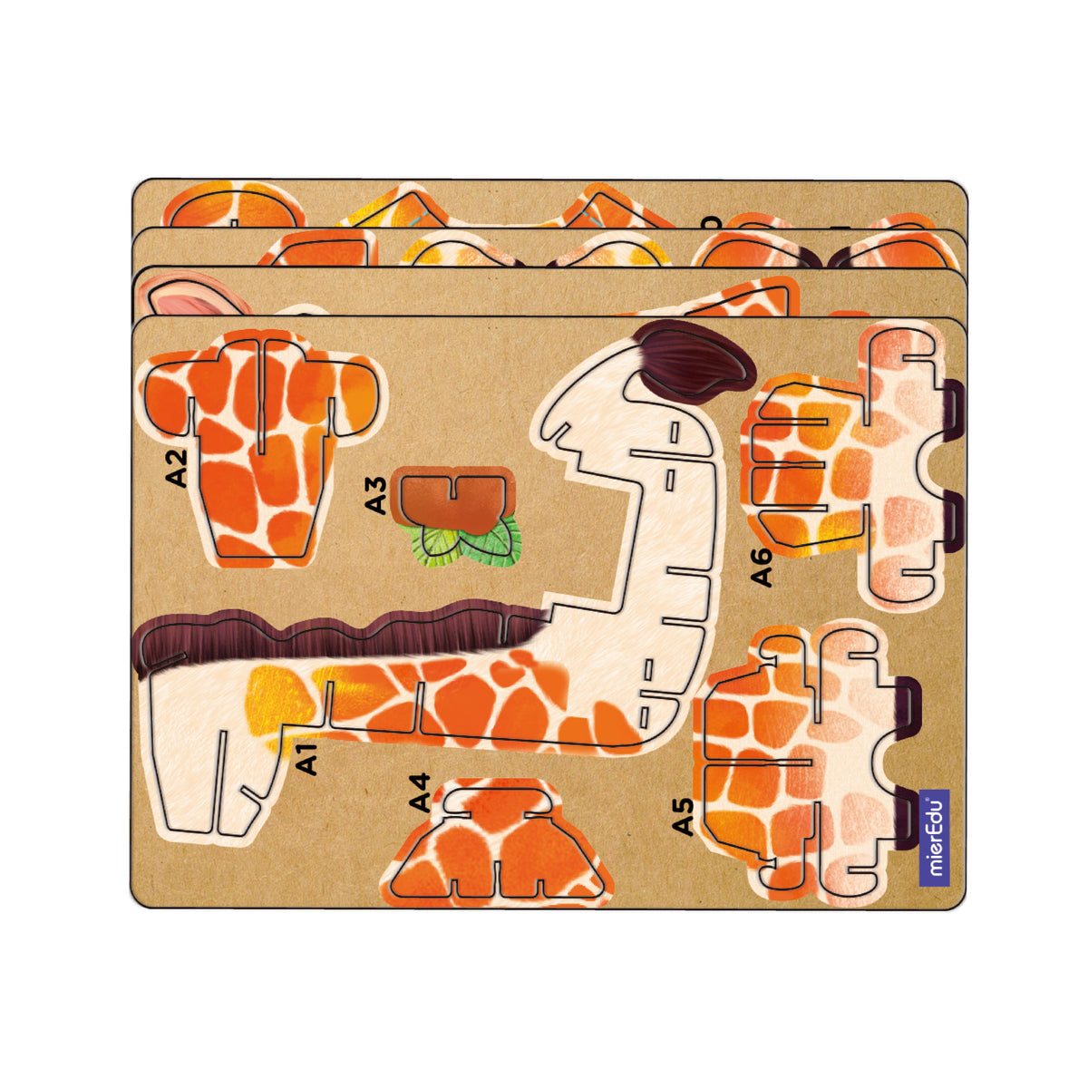 mierEdu - Build n Sound 3D Puzzle - Giraffe - view 4