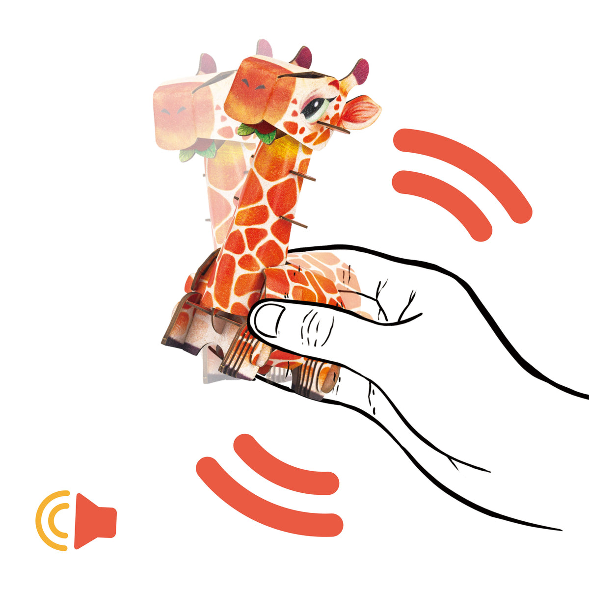 mierEdu - Build n Sound 3D Puzzle - Giraffe - view 6