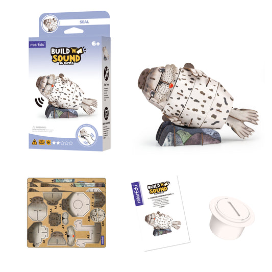 mierEdu - Build n Sound 3D Puzzle - Seal