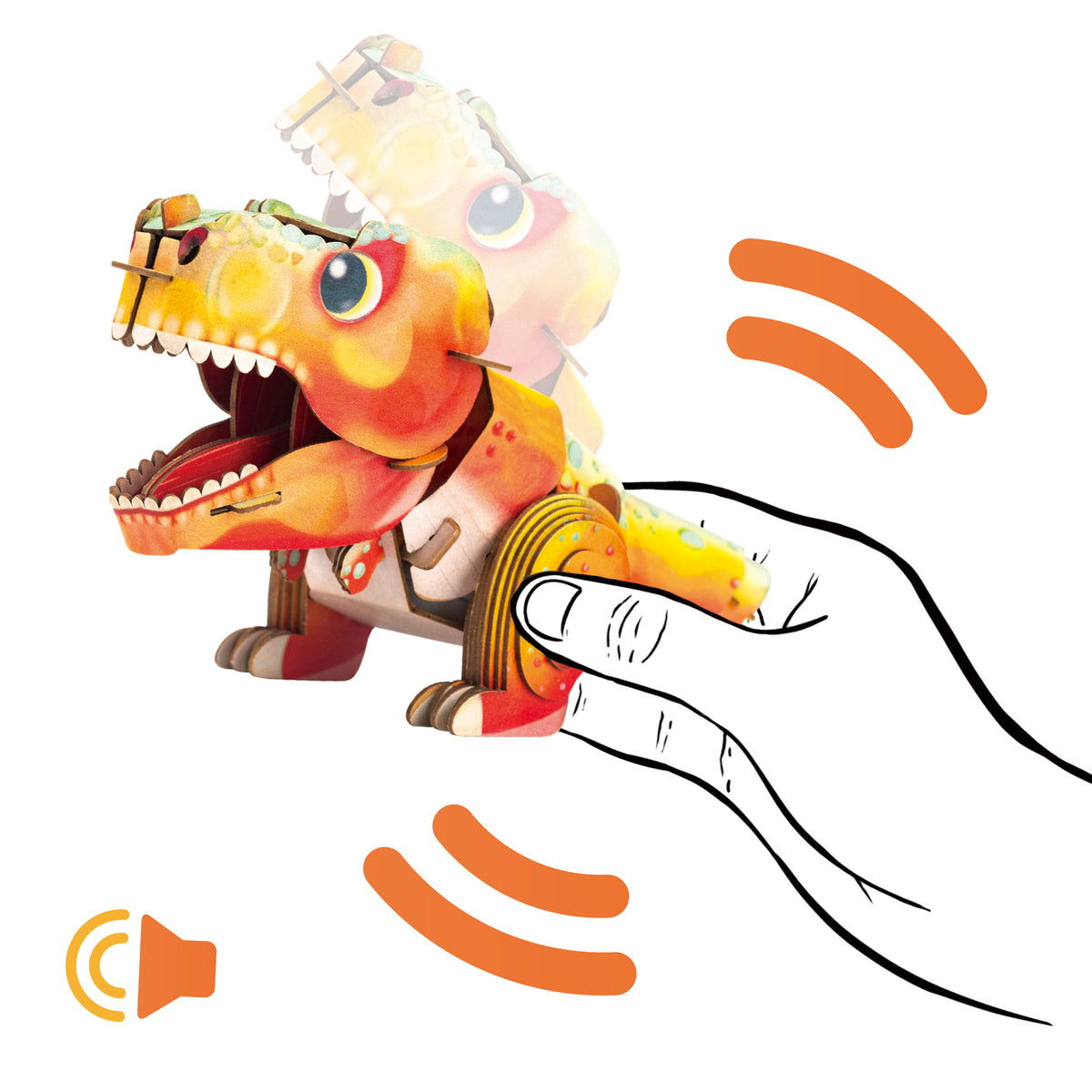 mierEdu - Build n Sound 3D Puzzle - Tyrannosaurus Rex - view 5
