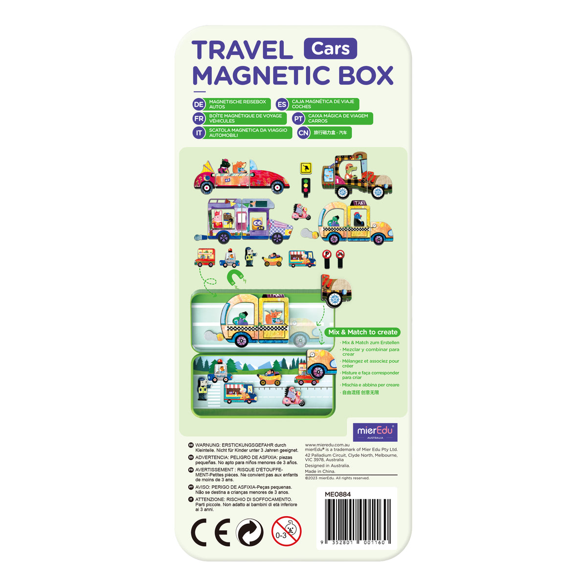 mierEdu - Travel Magnetic Box - Cars - view 2