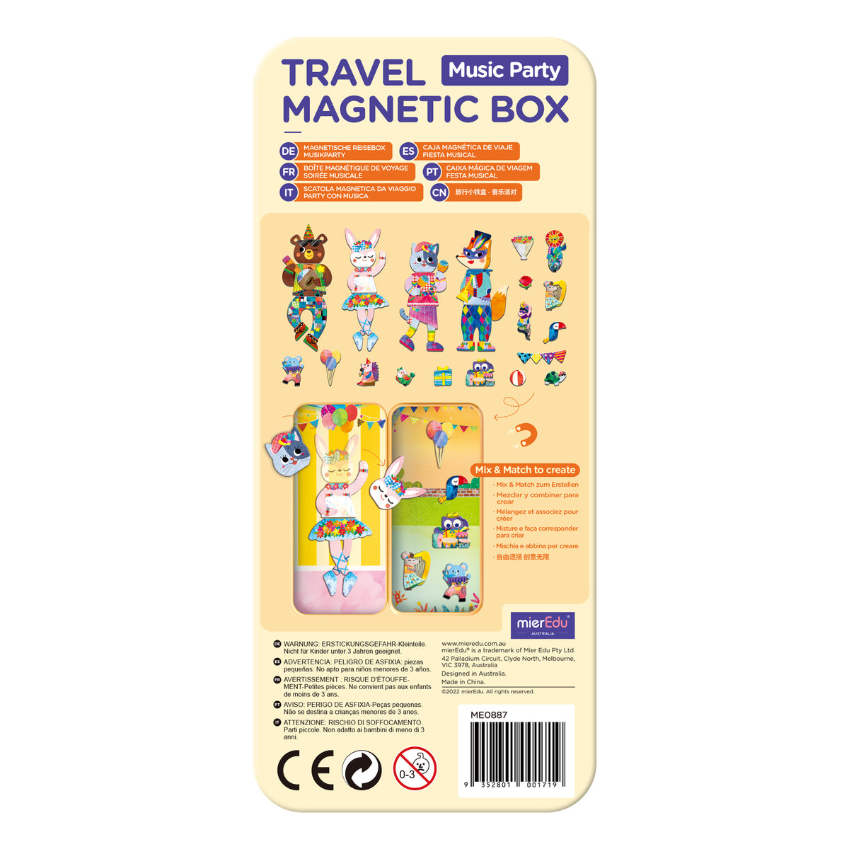 mierEdu - Travel Magnetic Box - Musical Animal - view 2