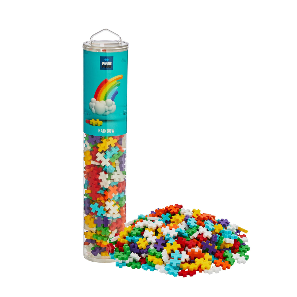 Plus-Plus - Rainbow Color Mix - 240pcs Tube - view 3