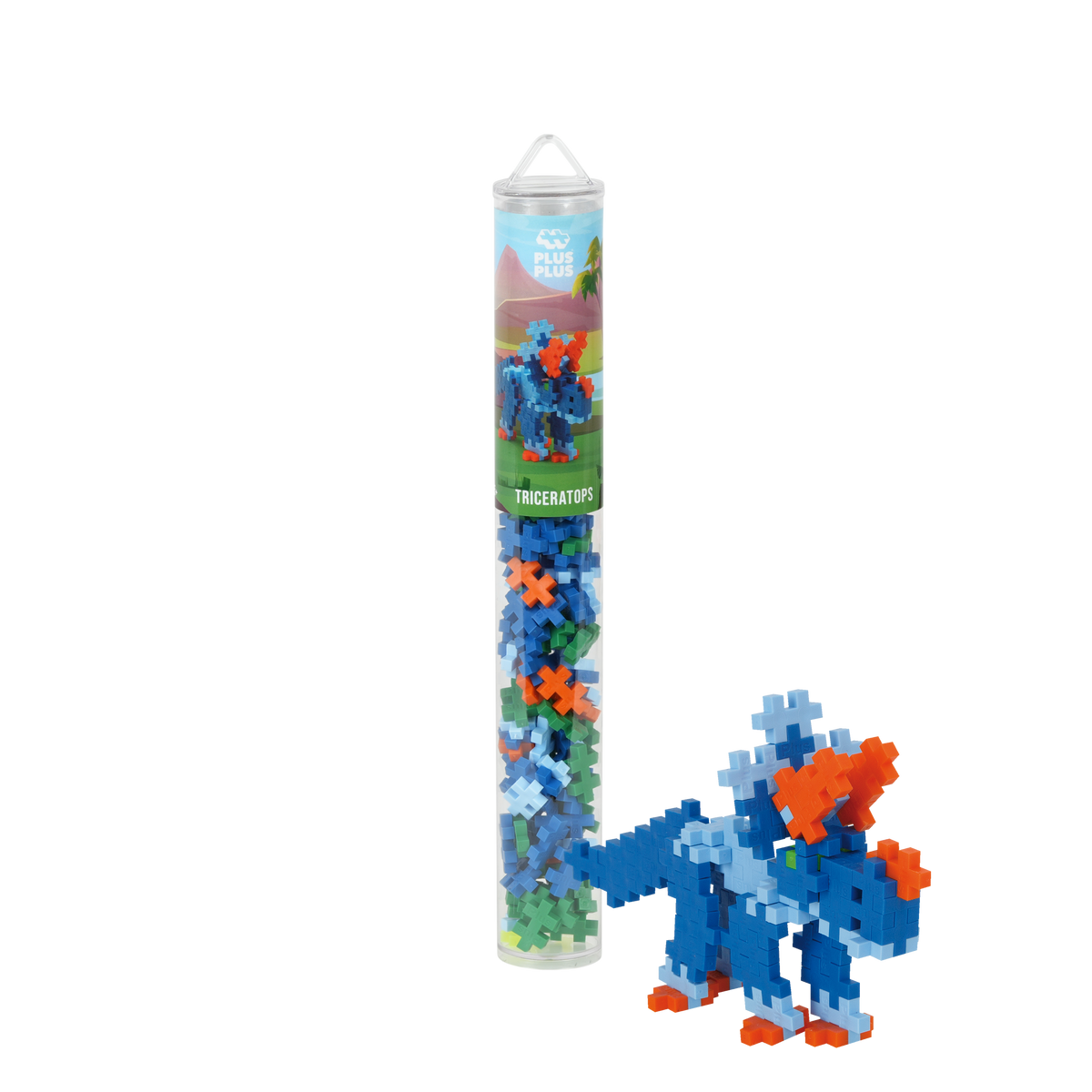 Plus-Plus - Triceratops - 100 pcs Tube - view 8